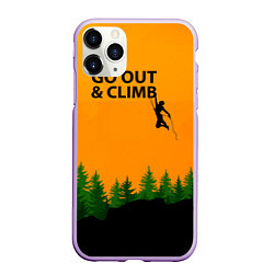 Чехол iPhone 11 Pro матовый Go Out & Climb