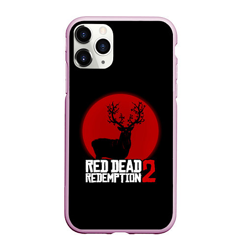 Чехол iPhone 11 Pro матовый RDR 2: Sunshine Deer / 3D-Розовый – фото 1