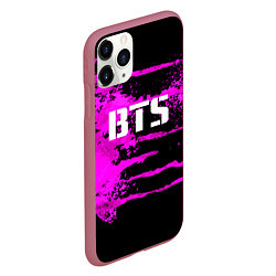 Чехол iPhone 11 Pro матовый Bangtan Boys, цвет: 3D-малиновый — фото 2