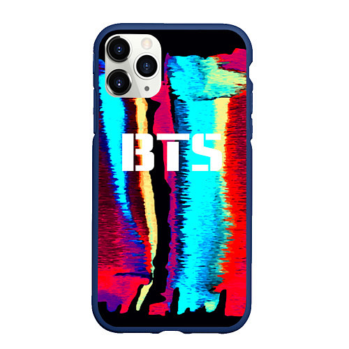 Чехол iPhone 11 Pro матовый BTS: Colours / 3D-Тёмно-синий – фото 1