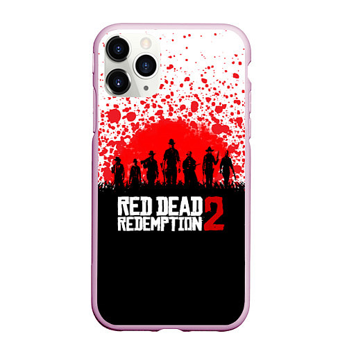 Чехол iPhone 11 Pro матовый RDR 2: Red Blood / 3D-Розовый – фото 1