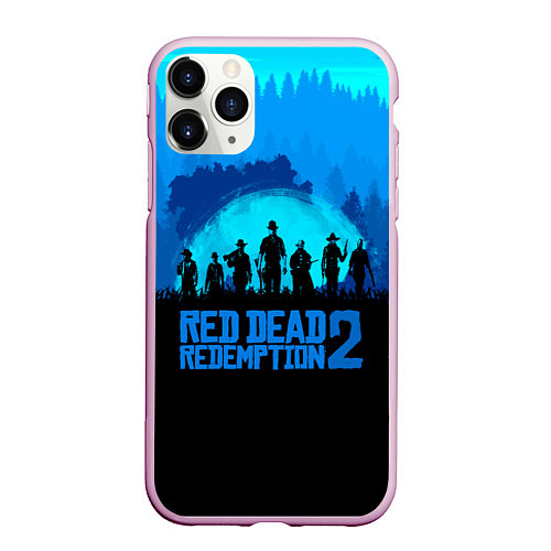 Чехол iPhone 11 Pro матовый RDR 2: Blue Style / 3D-Розовый – фото 1