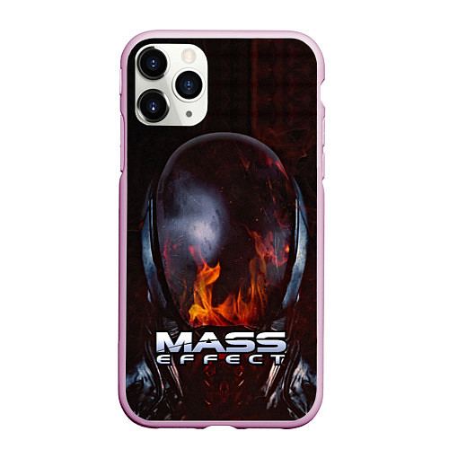 Чехол iPhone 11 Pro матовый Mass Effect / 3D-Розовый – фото 1