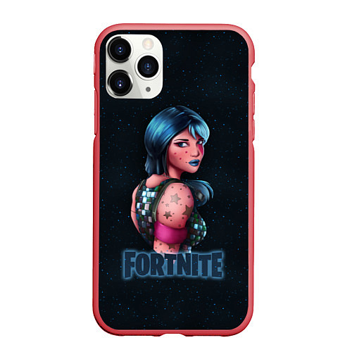 Чехол iPhone 11 Pro матовый Fortnite Special / 3D-Красный – фото 1