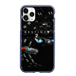 Чехол iPhone 11 Pro матовый Destiny 2: Dark Galaxy, цвет: 3D-серый