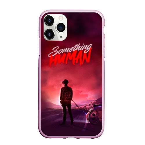 Чехол iPhone 11 Pro матовый Muse: Something Human / 3D-Розовый – фото 1