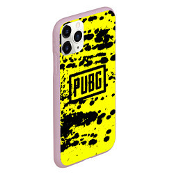 Чехол iPhone 11 Pro матовый PUBG: Yellow Stained, цвет: 3D-розовый — фото 2