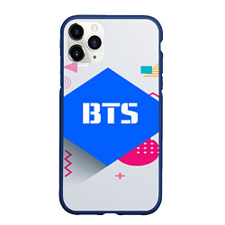 Чехол iPhone 11 Pro матовый BTS Geometry, цвет: 3D-тёмно-синий