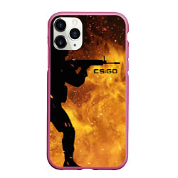 Чехол iPhone 11 Pro матовый CS:GO Dark Fire