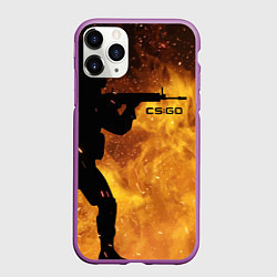 Чехол iPhone 11 Pro матовый CS:GO Dark Fire
