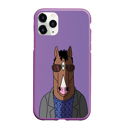 Чехол iPhone 11 Pro матовый Конь БоДжек, цвет: 3D-фиолетовый