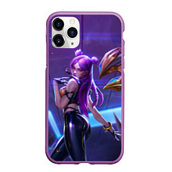 Чехол iPhone 11 Pro матовый KaiSa KDA, цвет: 3D-фиолетовый