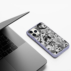 Чехол iPhone 11 Pro матовый Ahegao Babes, цвет: 3D-светло-сиреневый — фото 2