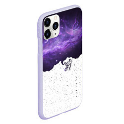 Чехол iPhone 11 Pro матовый Fortnite: Llama Space, цвет: 3D-светло-сиреневый — фото 2