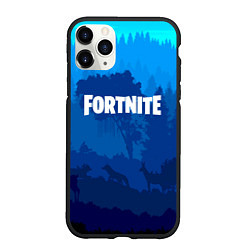 Чехол iPhone 11 Pro матовый Fortnite: Blue Forest