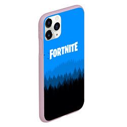 Чехол iPhone 11 Pro матовый Fortnite: Sky Forest, цвет: 3D-розовый — фото 2