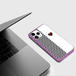 Чехол iPhone 11 Pro матовый ФРЕНДЗОНА: Шахматы, цвет: 3D-фиолетовый — фото 2