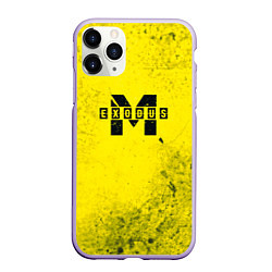 Чехол iPhone 11 Pro матовый Metro Exodus: Yellow Grunge, цвет: 3D-светло-сиреневый