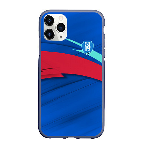 Чехол iPhone 11 Pro матовый FIFA Main 2019 / 3D-Серый – фото 1