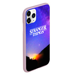 Чехол iPhone 11 Pro матовый Stranger Things: Space Rising, цвет: 3D-розовый — фото 2