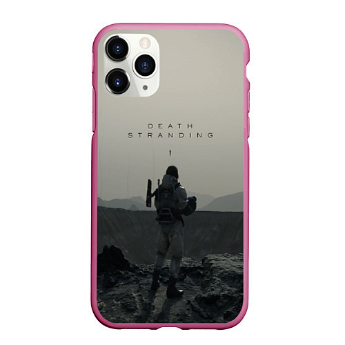 Чехол iPhone 11 Pro матовый Death Stranding / 3D-Малиновый – фото 1