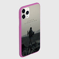 Чехол iPhone 11 Pro матовый Death Stranding, цвет: 3D-фиолетовый — фото 2