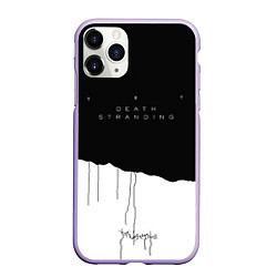 Чехол iPhone 11 Pro матовый Death Stranding: Black & White, цвет: 3D-светло-сиреневый