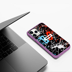 Чехол iPhone 11 Pro матовый Twenty One Pilots: Polarize, цвет: 3D-фиолетовый — фото 2