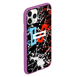 Чехол iPhone 11 Pro матовый Twenty One Pilots: Polarize, цвет: 3D-фиолетовый — фото 2