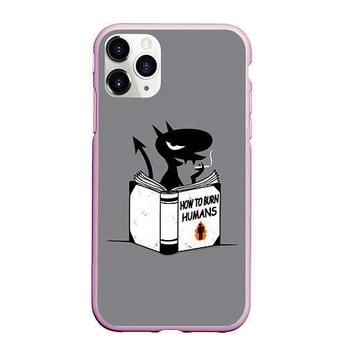 Чехол iPhone 11 Pro матовый Luci How to burn humans / 3D-Розовый – фото 1