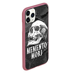 Чехол iPhone 11 Pro матовый Memento Mori, цвет: 3D-малиновый — фото 2