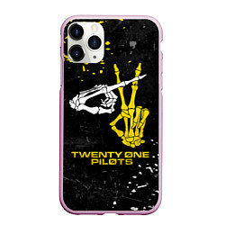 Чехол iPhone 11 Pro матовый TOP: Skeleton Clique, цвет: 3D-розовый