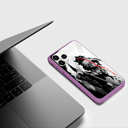 Чехол iPhone 11 Pro матовый Убийца Гоблинов, цвет: 3D-фиолетовый — фото 2