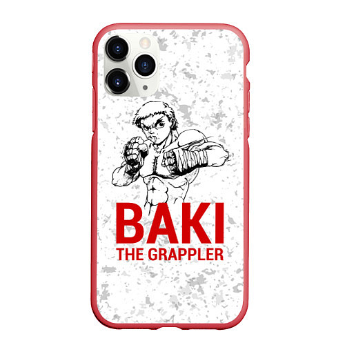 Чехол iPhone 11 Pro матовый Baki the Grappler / 3D-Красный – фото 1