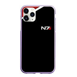 Чехол iPhone 11 Pro матовый MASS EFFECT N7, цвет: 3D-светло-сиреневый