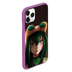 Чехол iPhone 11 Pro матовый Green My Hero, цвет: 3D-фиолетовый — фото 2