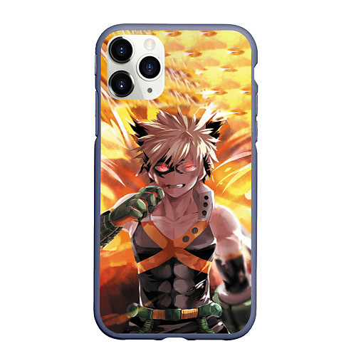 Чехол iPhone 11 Pro матовый Fire Academia / 3D-Серый – фото 1