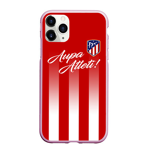 Чехол iPhone 11 Pro матовый Aupa Atleti / 3D-Розовый – фото 1