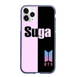 Чехол iPhone 11 Pro матовый BTS Suga, цвет: 3D-серый