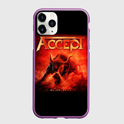 Чехол iPhone 11 Pro матовый Accept: Hell Bull