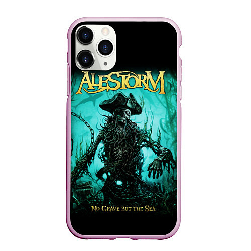 Чехол iPhone 11 Pro матовый Alestorm: Death Pirate / 3D-Розовый – фото 1