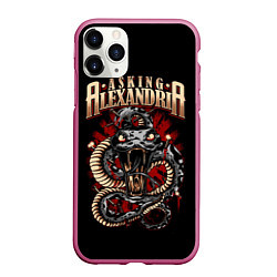 Чехол iPhone 11 Pro матовый Asking Alexandria: Stand Up And Scream, цвет: 3D-малиновый