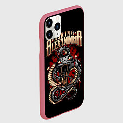 Чехол iPhone 11 Pro матовый Asking Alexandria: Stand Up And Scream, цвет: 3D-малиновый — фото 2