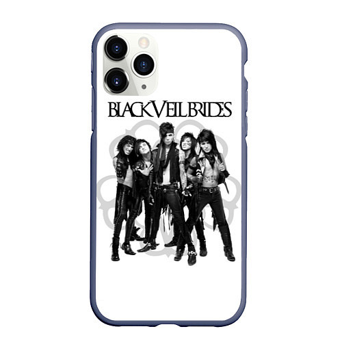 Чехол iPhone 11 Pro матовый Black Veil Brides / 3D-Серый – фото 1