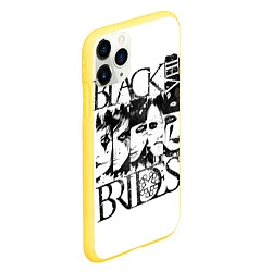 Чехол iPhone 11 Pro матовый Black Veil Brides, цвет: 3D-желтый — фото 2