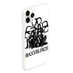 Чехол iPhone 11 Pro матовый Black Veil Brides: Knives and Pens, цвет: 3D-белый — фото 2