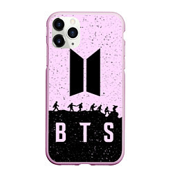 Чехол iPhone 11 Pro матовый BTS Boys, цвет: 3D-розовый