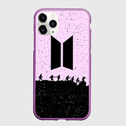 Чехол iPhone 11 Pro матовый Bangtan Boys, цвет: 3D-фиолетовый