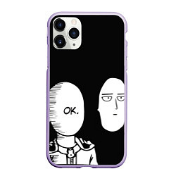 Чехол iPhone 11 Pro матовый Saitama: One-Punch Man