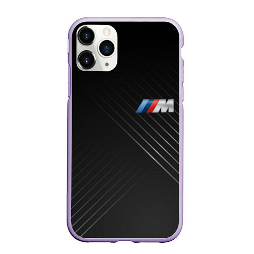 Чехол iPhone 11 Pro матовый BMW / 3D-Светло-сиреневый – фото 1